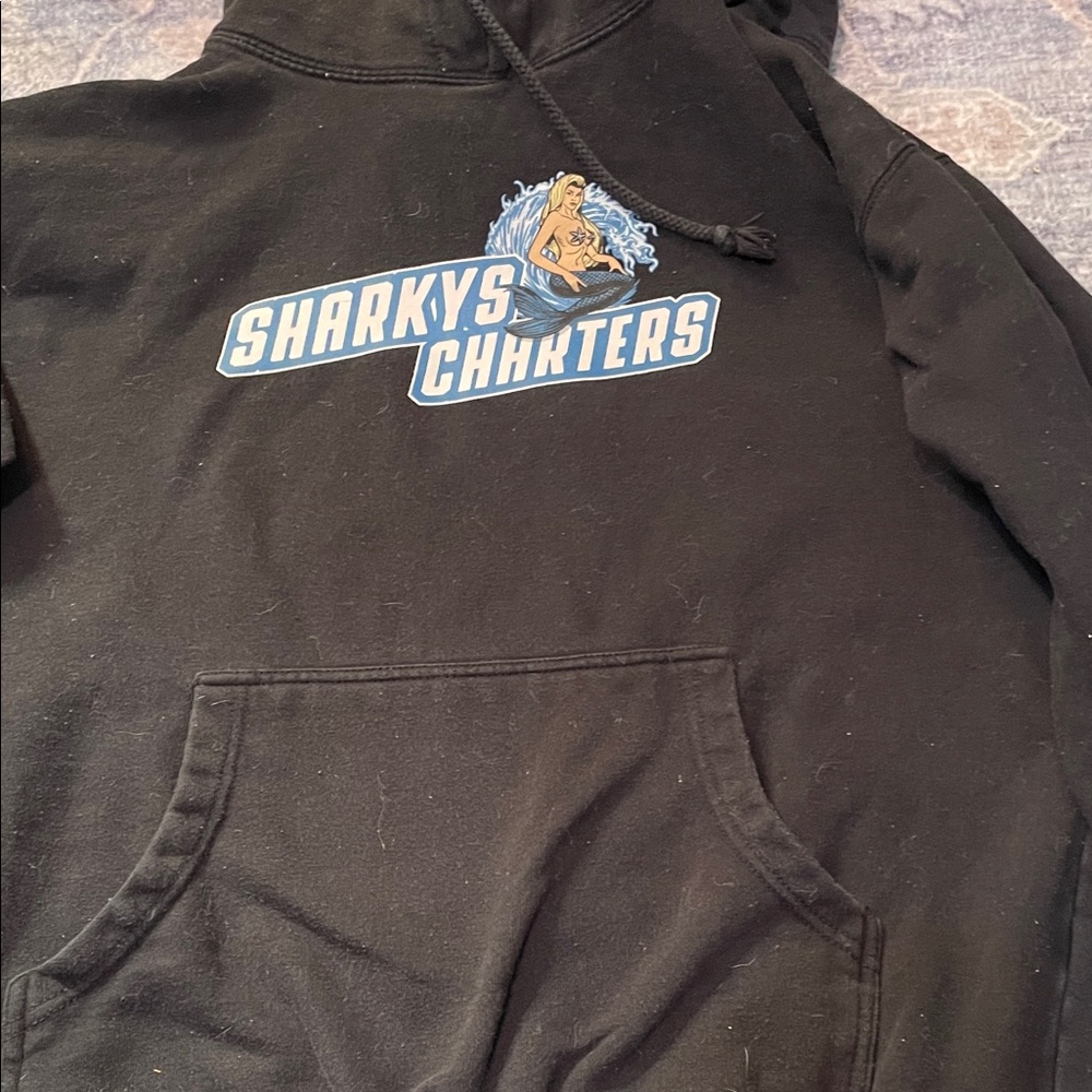 Sharky's Charters Black Hoodie